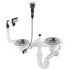 Syfon do zlewozmywaka granitowego 1.5- i 2-komorowego - Space-Saver